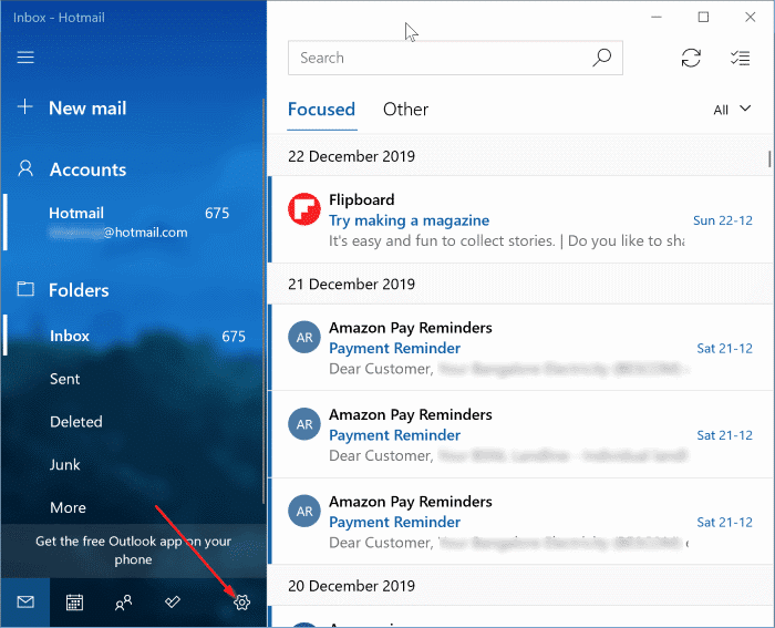 Ajouter Gmail à Windows 10 Mail pic1