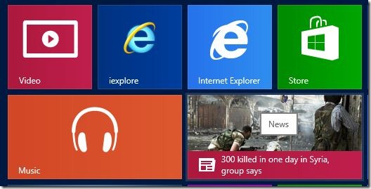 Ajouter Internet Explorer à l'écran d'accueil