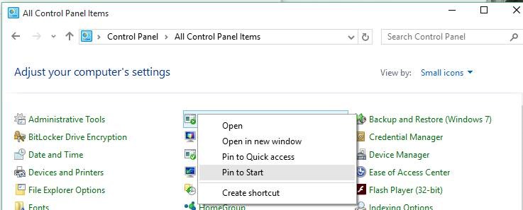 Verrouiller les paramètres favoris Image du menu Démarrer de Windows 10 1