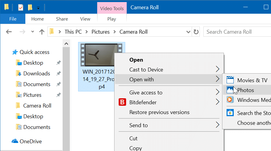 ajouter un effet de ralenti aux vidéos dans Windows 10 à l'aide de l'application Photos pic1
