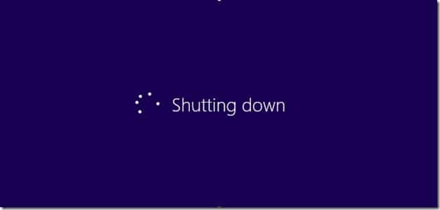Arrêtez rapidement Windows 8