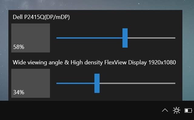 Comment changer la luminosite du moniteur externe dans Windows 10