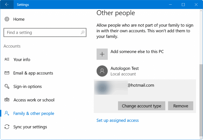 changer le compte d'utilisateur standard en compte administrateur dans Windows 10 pic02