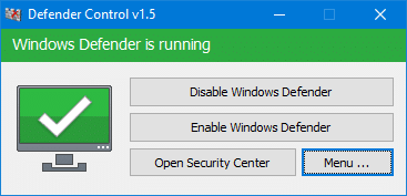 désactiver Windows Defender dans Windows 10
