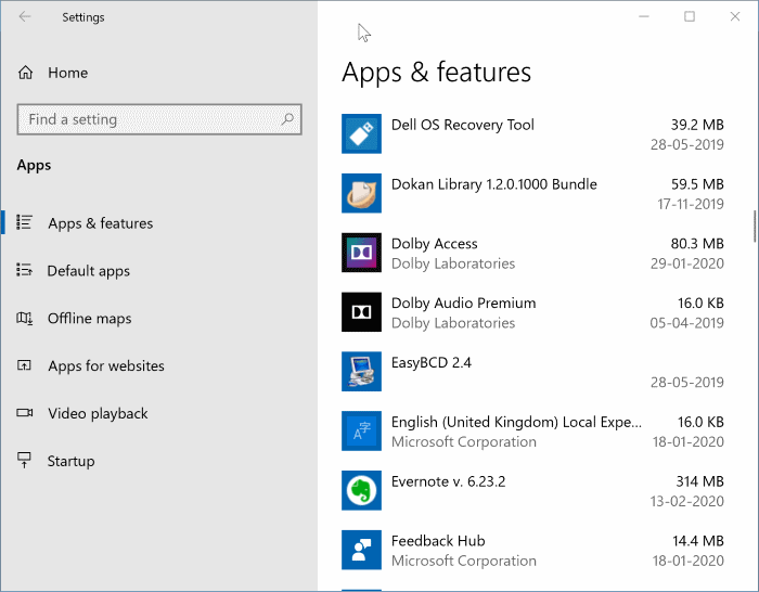 désinstaller des programmes dans Windows 10 pic01
