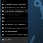Comment effacer les listes de raccourcis dans Windows 10