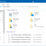 Comment effacer lhistorique de lexplorateur de fichiers dans Windows 10