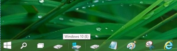 Verrouillez le lecteur ou la partition sur la barre des tâches dans Windows 10