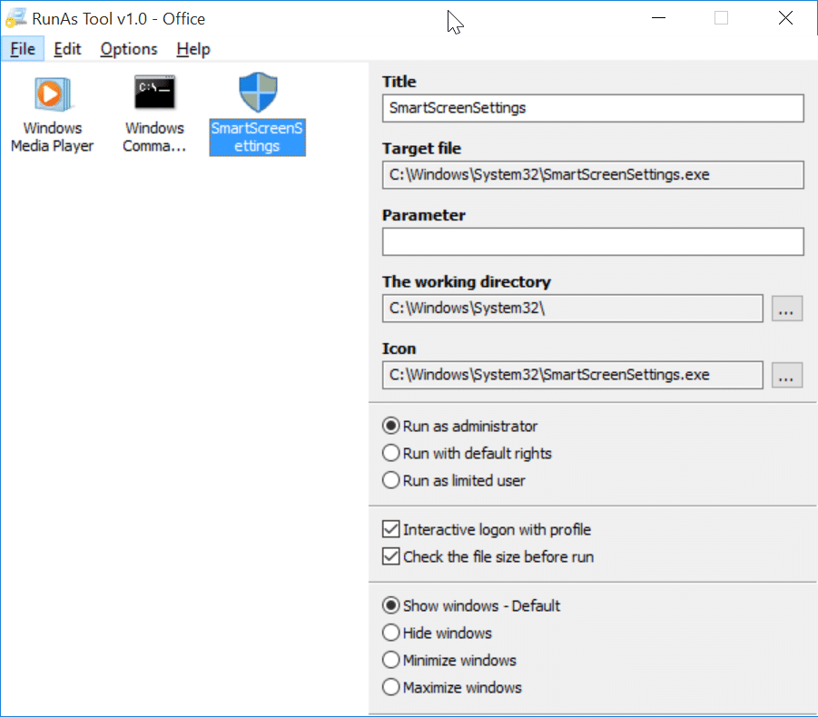 Exécutez des programmes en tant qu'administrateur sans mot de passe Windows 10 (2)