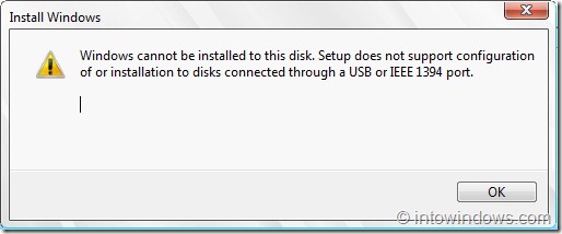 Installez Windows 7 sur un disque dur USB externe
