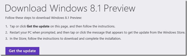 Mettre à niveau Windows 8 vers Windows 8.1 Preview Step01