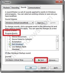 Comment modifier les sons systeme par defaut dans Windows 7
