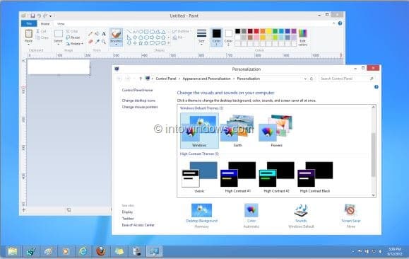 Définissez des couleurs différentes pour la barre des tâches et la bordure de fenêtre dans Windows 8 Step5