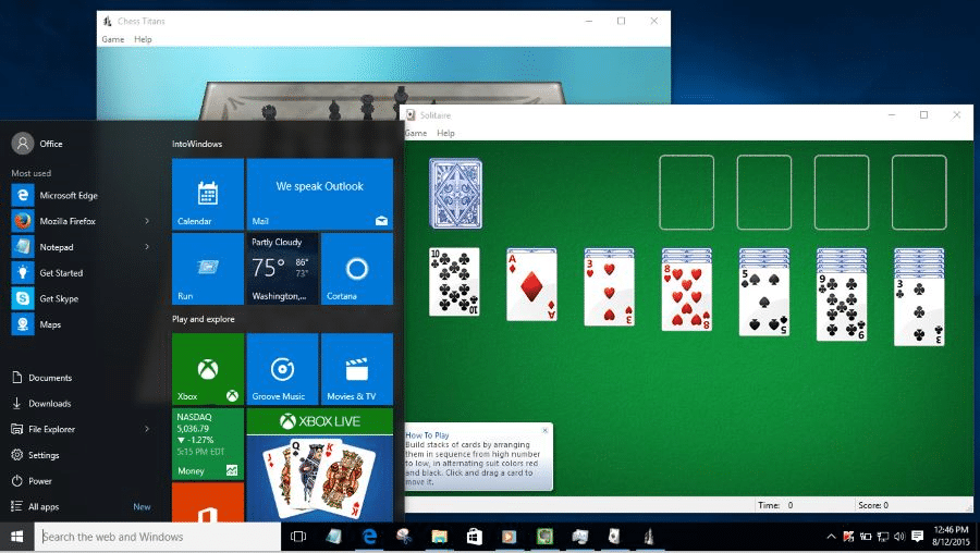 Jeux Windows 7 classiques pour Windows 10