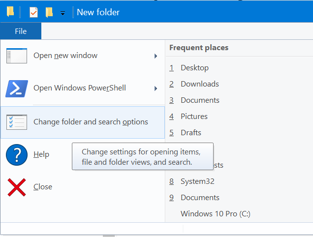 ouvrir des fichiers et des dossiers en un clic dans Windows 10 pic1