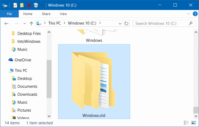 Récupérez la clé de produit Windows 7 8 10 à partir du dossier Windows.old
