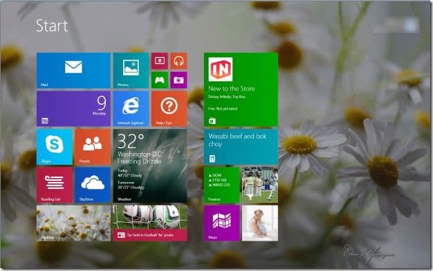 Réinitialisez l'écran de démarrage de Windows 8.1 à la valeur par défaut