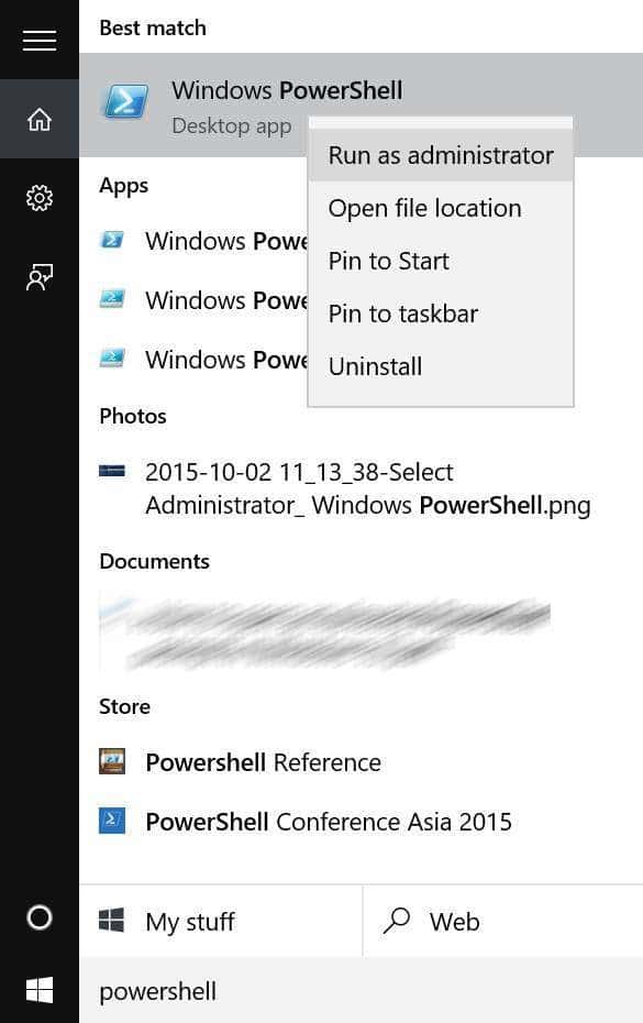 Réinstaller Microsoft Edge dans Windows 10 Étape 1