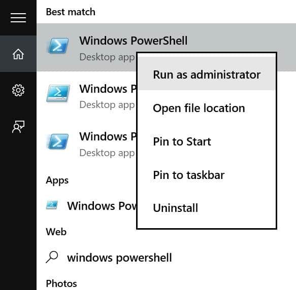 Réinstaller Store et d'autres applications préinstallées sur Windows 10 pic01