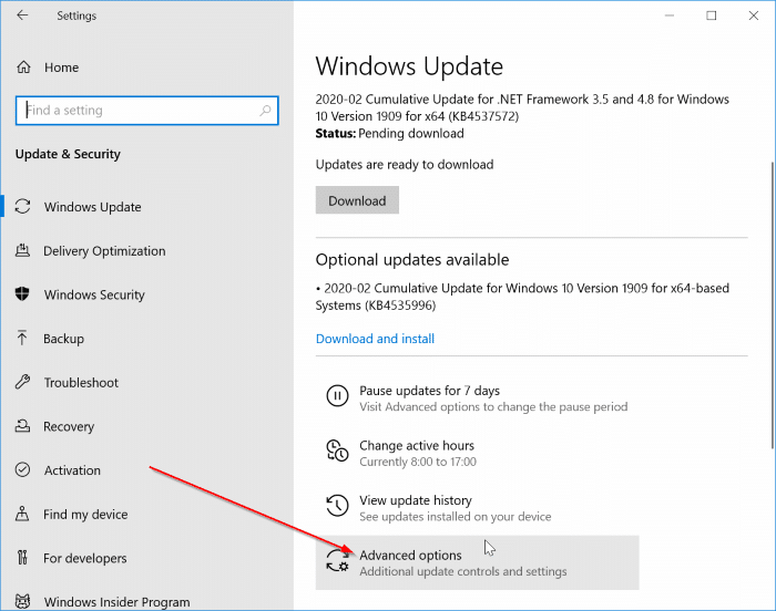 Comment reporter ou retarder les mises a jour Windows dans