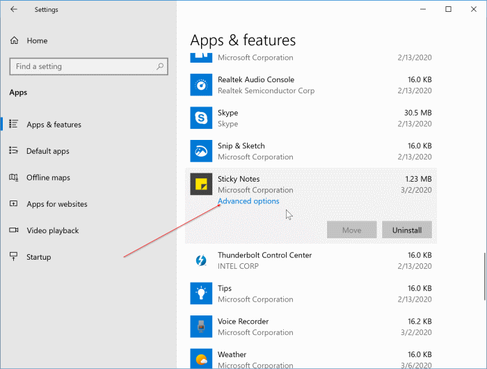 restaurer les notes autocollantes dans Windows 10 pic1