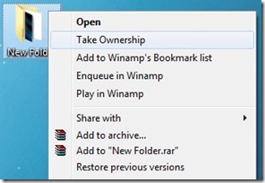 Comment sapproprier un dossier fichier sous Windows 7