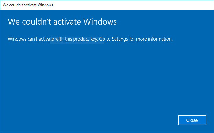 Découvrez pourquoi Windows 10 n'a pas été activé (2)