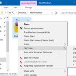 Comment supprimer CRC SHA du menu contextuel dans Windows 1087