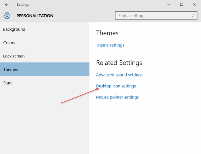 Supprimer l'icône de la corbeille du bureau de Windows 10 step2
