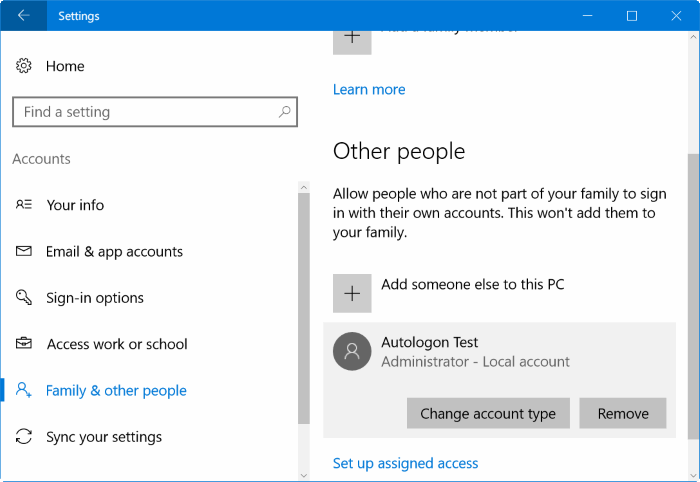 supprimer le compte administrateur dans Windows 10 pic01