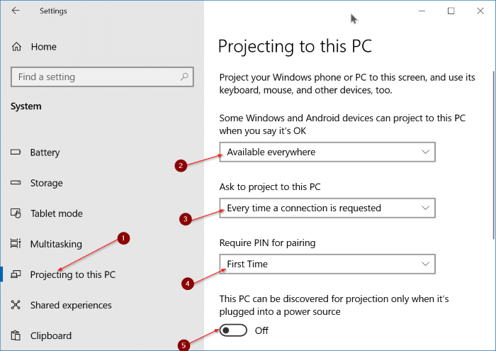 utiliser un ordinateur portable Windows 10 comme deuxième image d'écran 1