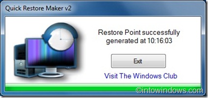 Creez rapidement un point de restauration dans Windows 7 a