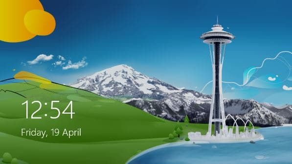 Date de style Windows 8 et verrouillage sur l'écran de connexion Windows 7