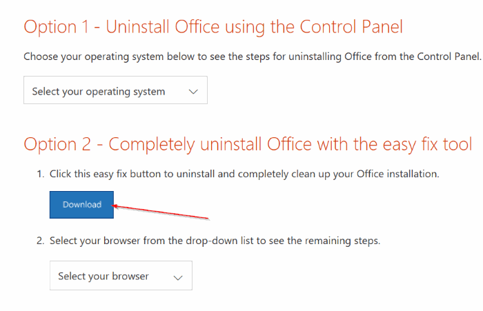Desinstaller completement Office 365 ou Office 2019 de Windows 10