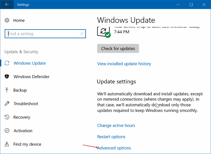 différer ou bloquer les mises à jour de fonctionnalités dans Windows 10