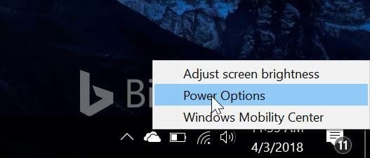empêcher l'ordinateur portable de démarrer lors de l'ouverture du couvercle dans Windows 10 pic1
