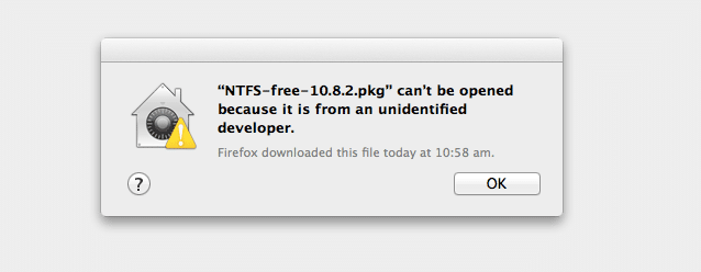 Impossible d’ouvrir car il provient d’une erreur de développeur identifiée sur Mac