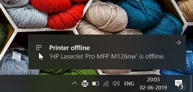 Imprimante hors ligne sous Windows 10