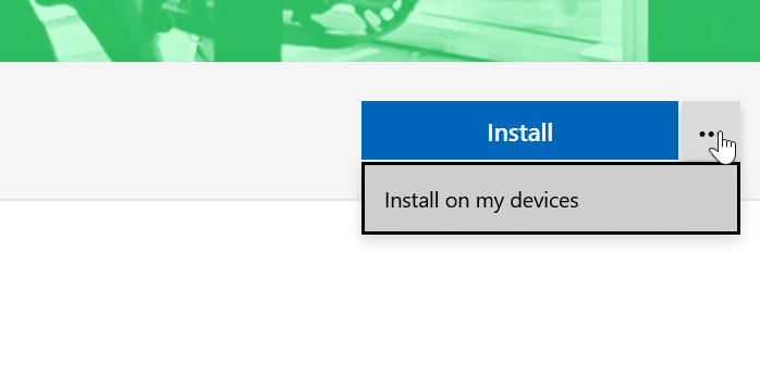 installer sur mes appareils sous Windows 10