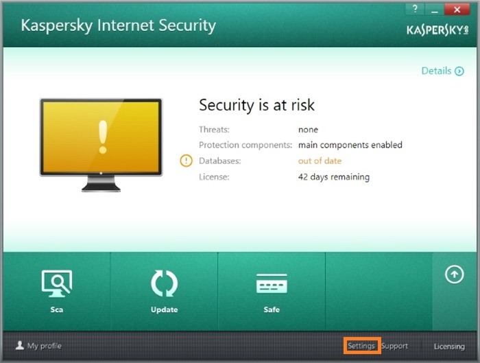 Kaspersky Internet Security ne se met pas a jour automatiquement