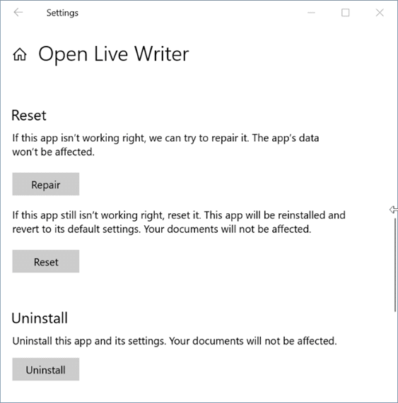 l'application installée ne s'affiche pas dans le menu Démarrer de Windows 10 pic2