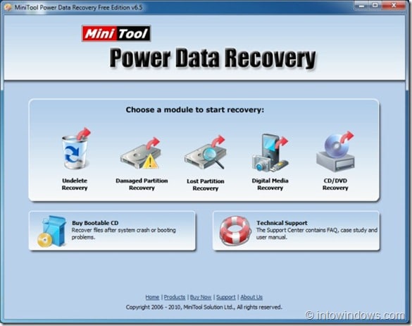 MiniTool Power Data Recovery Free pour Windows 10