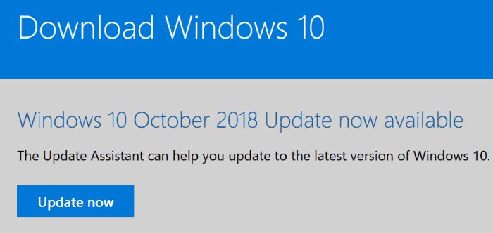 Mise a jour de Windows 10 octobre 2018 version 1809