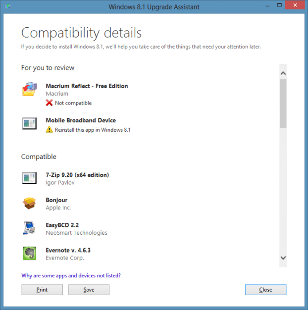 Mon PC peut exécuter Windows 8.1