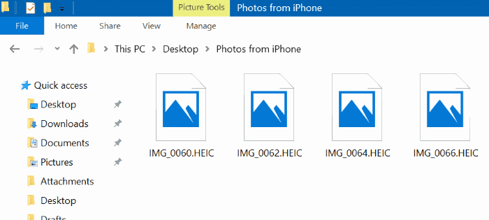 Ouvrez et affichez les images HEIC sous Windows 7 et