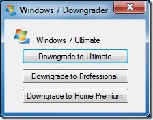 Rétrogradation de Windows 7