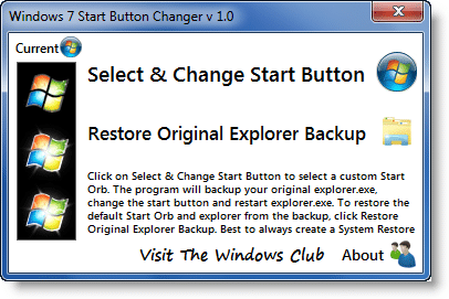 Changer le bouton Démarrer de Windows 7