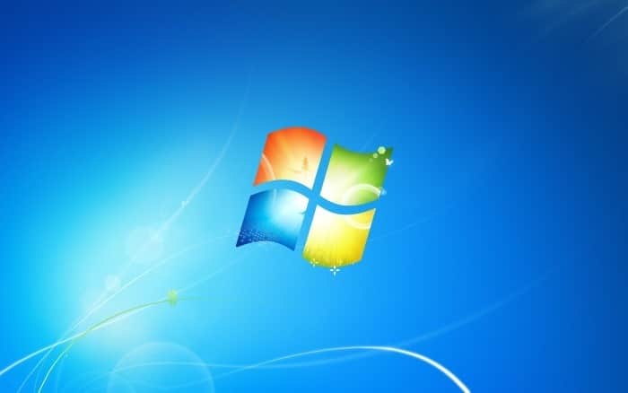 Arrière-plan du logo Windows 7