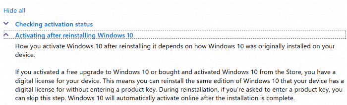 Réinstaller Windows 10 sans perdre la licence d'activation 2