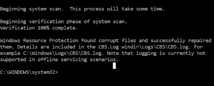 Repair corrupted system files in Windows 10 pic6